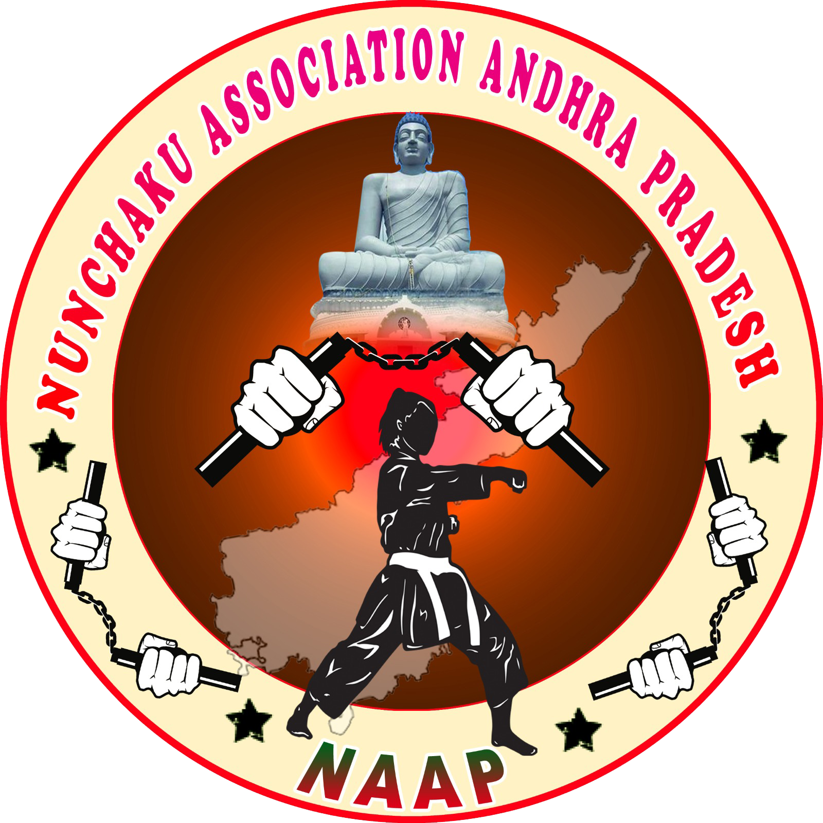 andhra pradesh Nunchaku logo