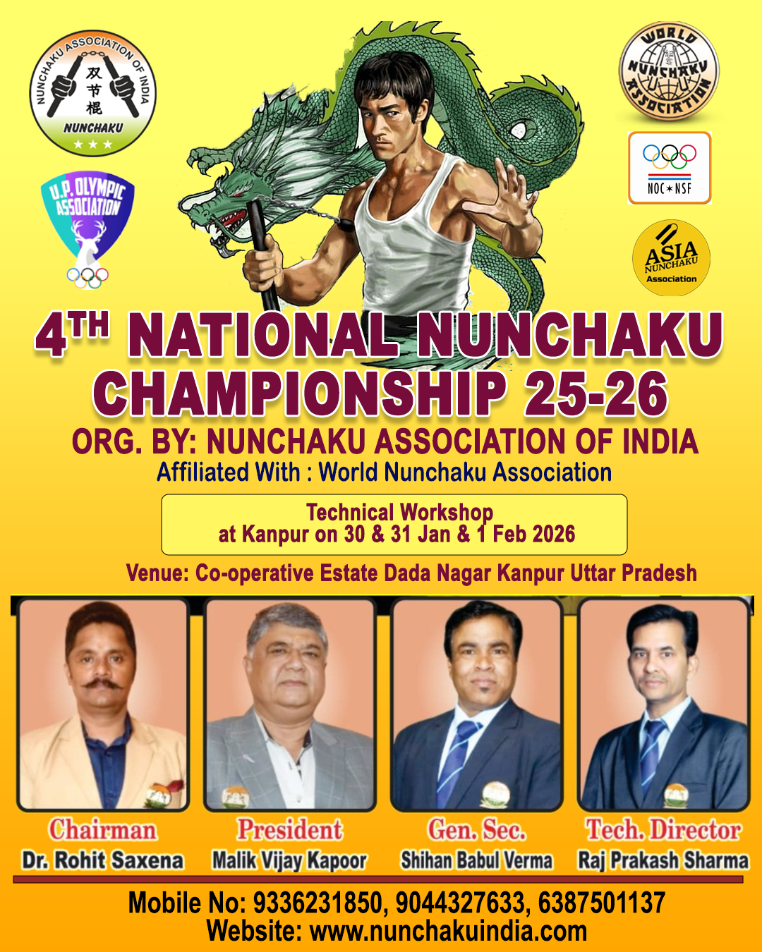 4th National Nunchaku Championship 2025-2026 banner